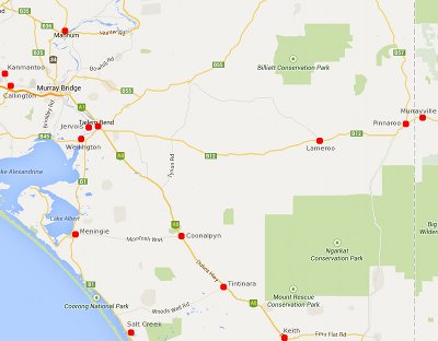 map of delivery area